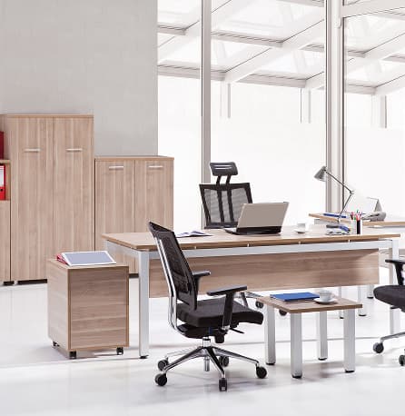 Close-up of quality office furniture materials